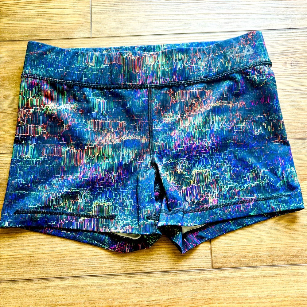 Fila Sport Colorful Rainbow Compression Running Gym Shorts